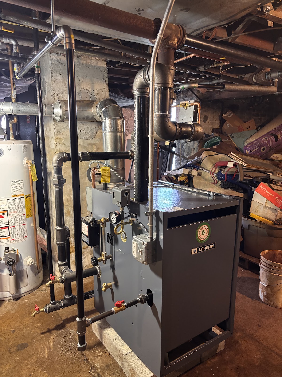 Boiler and heating system installed by Seamus Browne Plumbing & Heating in Worcester MA